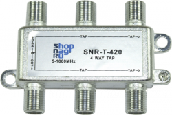 Ответвитель абонентский SNR-T-410, на 4 отвода, вносимое затухание IN-TAP 10dB. - фото