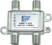 Ответвитель абонентский SNR-T-208 на 2 отвода, вносимое затухание IN-TAP 8dB.