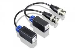 Приемопередатчик видеосигнала по витой паре пассивный SNR-B-P1V HD  1-канальный(пара) для  HDCVI, HDTVI, AHD